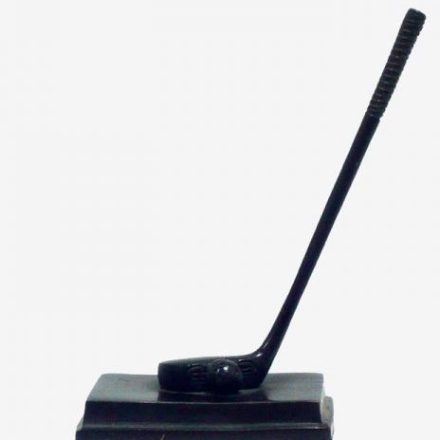 Brass Palo Golf y Peana Negro 7.5x6x12.5cm Q0192114
