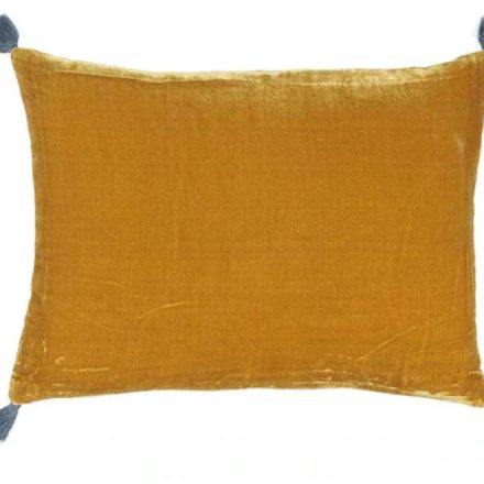 Pompones, Terciopelo, Seda, Suave, Desenfundable, CremalleraInvisible, 30x40, Rectangular, Goa, Filocolore